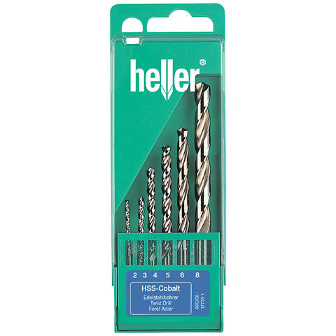 Image of Heller Heller 177351 6 Piece Cobalt Drill Set (2-8mm)