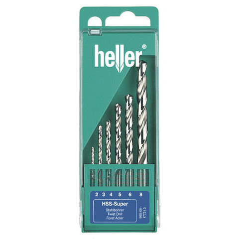 Image of Heller Heller 6pce HSS Super Pro Drill Set for Metal