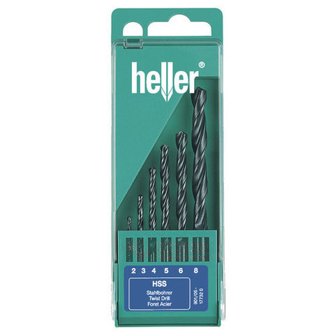 Heller 6pce HSS Twist Drill Set for Metal