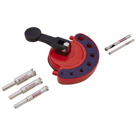 Image of Blue Spot Tools Blue Spot Tools 6 Piece Diamond Core and Suction Jig Set