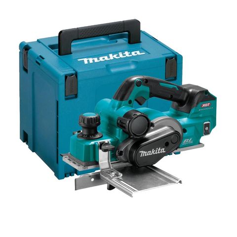 Makita KP001GZ03 40VMAX XGT 82mm Planer (Bare Unit) with Guide Rule and MakPac Case