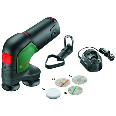 Image of Bosch Bosch EasyCurvSander 12 Cordless Disc Sander and Polisher (With 1 x 2.5Ah Battery & Charger)