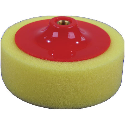 Image of National Abrasives Yellow M14 Polishing Pad Foam Stage 1 (Extra Firm) 150mm x 50mm