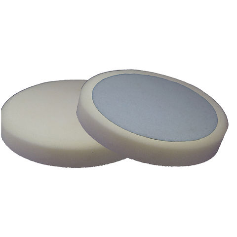 Image of National Abrasives White Hook & Loop Foam Pads (Coarse: 1st Stage) 2-pack 150mm x 30mm