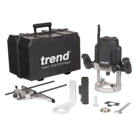 Image of Trend TREND T12EK 1/2" 2300W Router with Kitbox (230V)