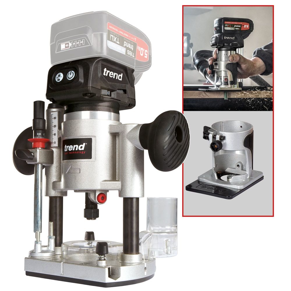 TREND T18S 18V 1 4 Palm Router Set Bare Unit Machine Mart