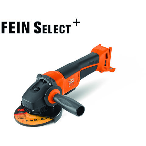 Image of Fein Select+ Fein Select+ CCG18-115BLPD 115mm 18V Cordless Angle Grinder (Deadman Paddle) - (Bare Unit)