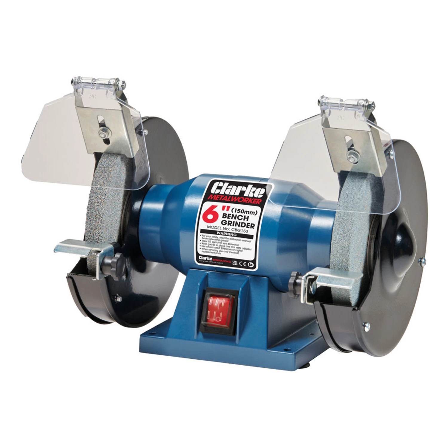 Clarke CBG150 150W 150mm Bench Grinder (230V) - Machine Mart