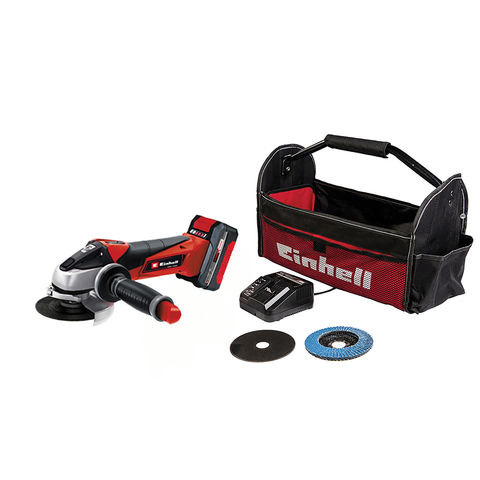 Photo of Einhell Power X-change Einhell Power X-change Te-ag18/115li Kit 115mm Cordless Angle Grinder With 4ah Battery