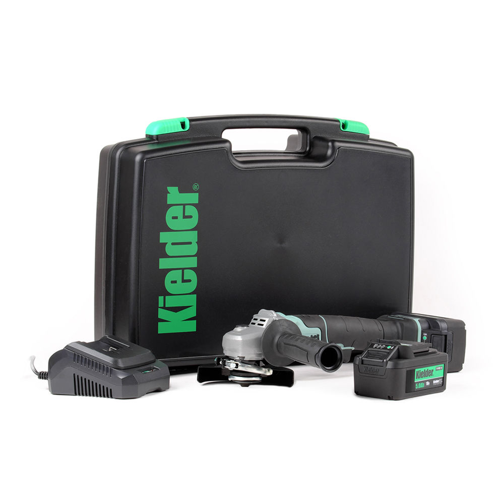 Kielder KWT013 18V 115mm Brushless Angle Grinder with 2 x 5.0Ah