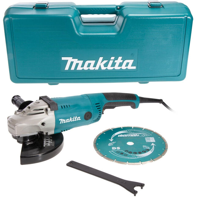 Makita Ga9020kd 230mm Angle Grinder With Diamond Disc -230v-