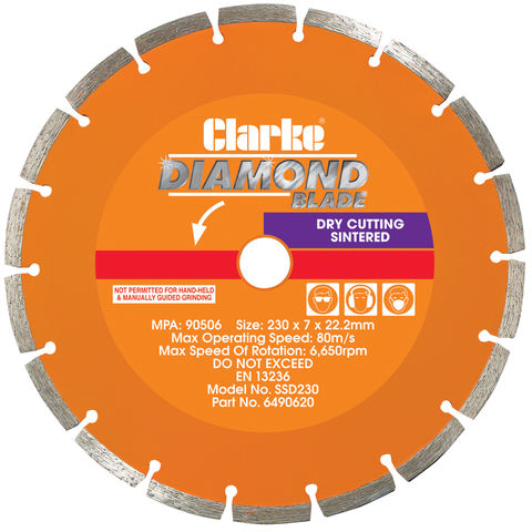 3x MARKSMAN 4.5" Diamond Cutting Blades - 115mm Disc For Angle Grinder - Brick, Stone, Concrete