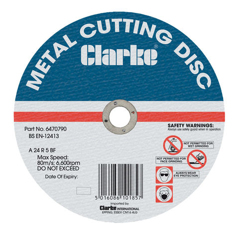 Image of Clarke Clarke 300mm Flat Metal Cutting Disc