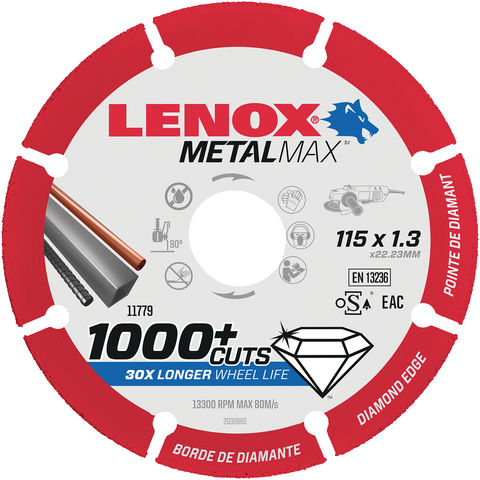 Image of Irwin Lenox Metal Max 115mm Diamond Cut-Off Wheel
