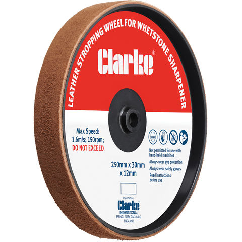 Image of Clarke Clarke Leather Stropping Wheel for CWS250 200x30x12mm