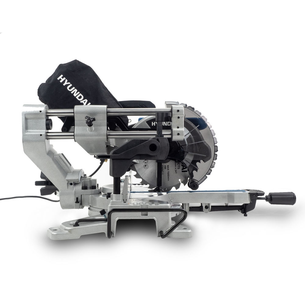 Hyundai HYMS1500E 210mm Sliding Compound Mitre Saw (230V) - Machine Mart