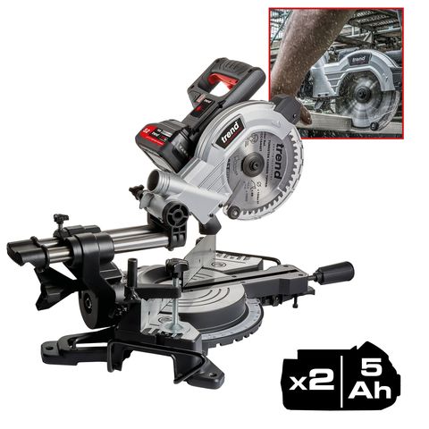 Image of Trend TREND T18S 18V 184mm Mitre Saw with Battery & Charger