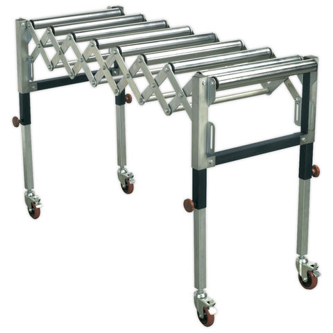 Image of Sealey Sealey RS911F Adjustable Roller Stand 450-1300mm 130kg Capacity