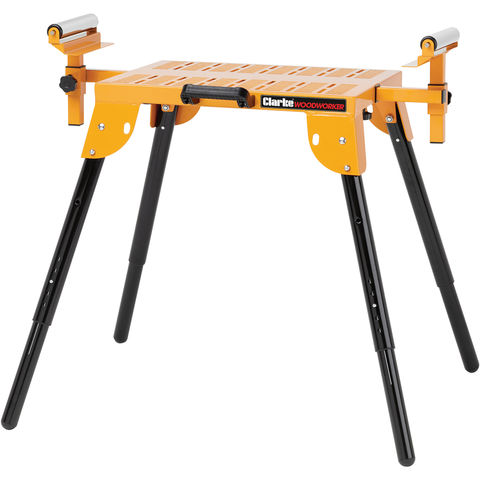 Image of Clarke Clarke CMSSR Folding Mitre Saw Stand with Rollers