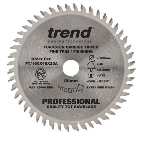 Photo of Trend Trend Ft Saw Blade 160x20mm 48t