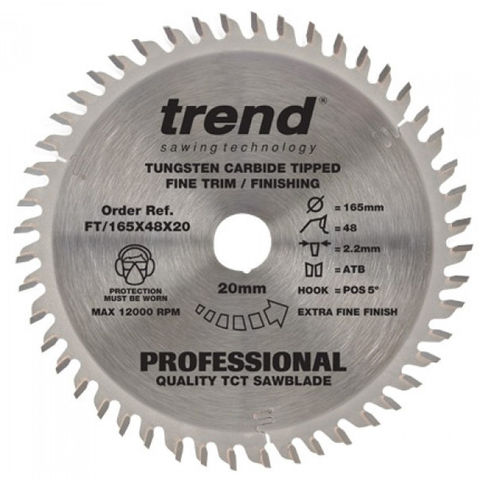 Photo of Trend Trend Ft Saw Blade 165x20mm 48t