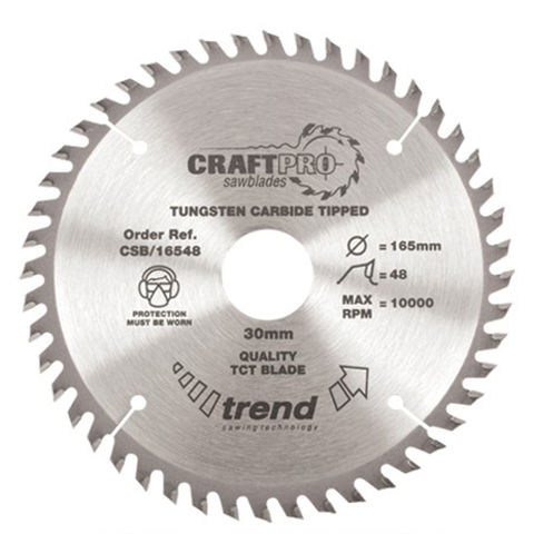 Photo of Trend Trend Csb/16548 Craft Saw Blade 165x20mm 48t