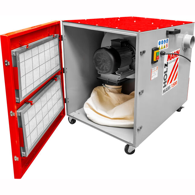 Image of Holzmann MABS1500 1500m³/h 1500W Metal Dust Collector (230V)