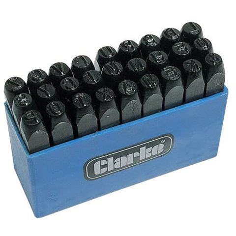 Image of Clarke Clarke ET145 6mm Letter Punch Set