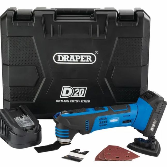 Draper D20 20v Oscillating Multi Tool With 2ah Battery And Charger