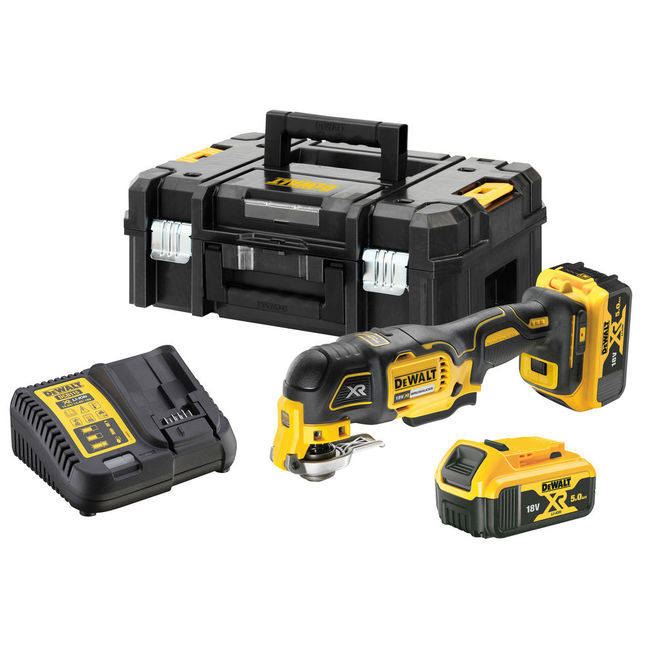 Dewalt Dcs356p2-gb 18v Xr Cordless 3 Speed Oscillating Multi Tool - With 2x 5ah Batteries & Charger