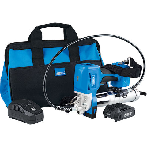 Draper D20 20V Grease Gun Kit with 2Ah Battery & Charger