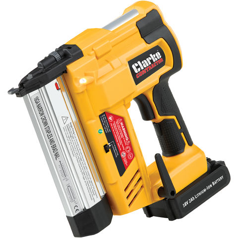 Image of Clarke Contractor Clarke Contractor CONSN18LiC 18V Li-Ion Stapler/Nailer with 1x2.0Ah Battery