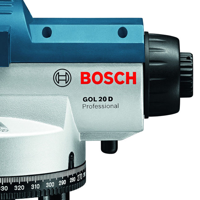 Bosch 8 In. Automatic Optical Level Kit With 26x Magnification Power Lens (5-Piece) GOL 26CK - The Home Depot