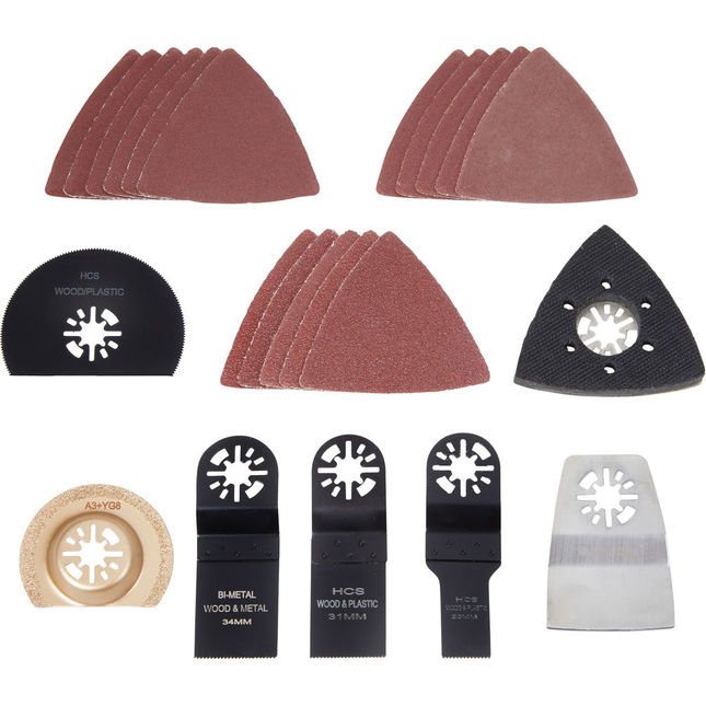 Blue Spot 19060 27 Piece Oscillating Tool Accessory Kit