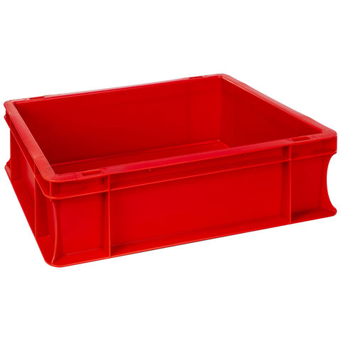 Image of Barton Storage Barton Storage E4312-RED/5 10L Euro Containers - Red Pack of 5 (400 x 300 x 120mm)