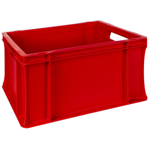 Barton Storage E4322-RED/5 20L Euro Containers - Red Pack of 5 (400 x 300 x 220mm)