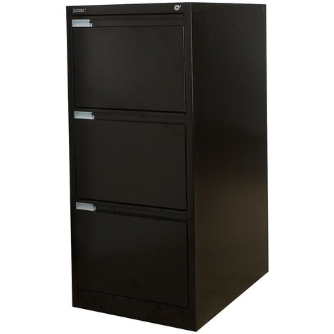 Image of Steelco Steelco 3DFCMX 3 Drawer Filing Cabinet (Black)