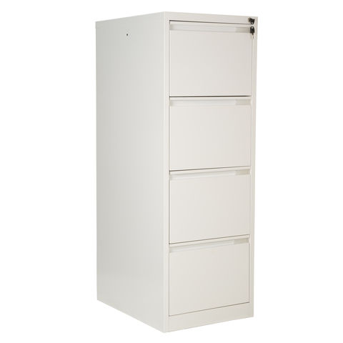 Image of Steelco Steelco 4DFCMX 4 Drawer Filing Cabinet (White)