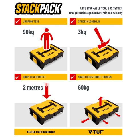 Photo of V-tuf V-tuf Stackpack Modular Storage Box - Large 37.5l