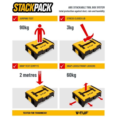 Photo of V-tuf V-tuf Stackpack Modular Storage Box - Small 9.5l