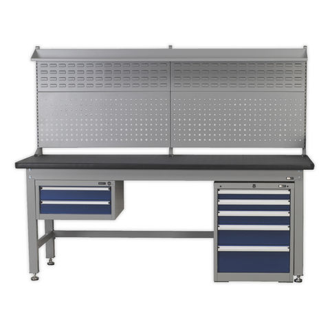 Photo of Sealey Sealey Api1500comb02 1.5m Complete Industrial Workstation & Cabinet Combo