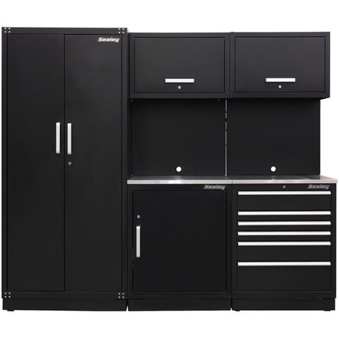 Image of Sealey Sealey APMSCOMBO1SS Modular Heavy Duty Storage System Combo (Stainless Steel Worktop)