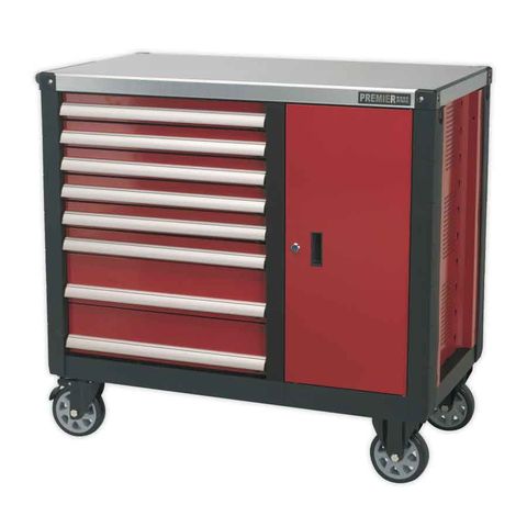 Photo of Sealey Sealey Ap2418 Mobile Workstation 8 Drawer With Ball Bearing Slides