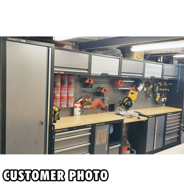 Clarke Modular Workbench Clarke COMBGSM01 Modular Storage System 25 Piece Package Stainless ...