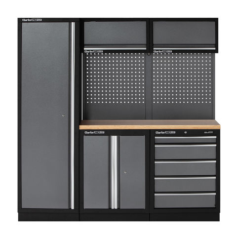 Image of Clarke Clarke COMBGSM02 Wooden Top 11 Piece Modular Storage System Package