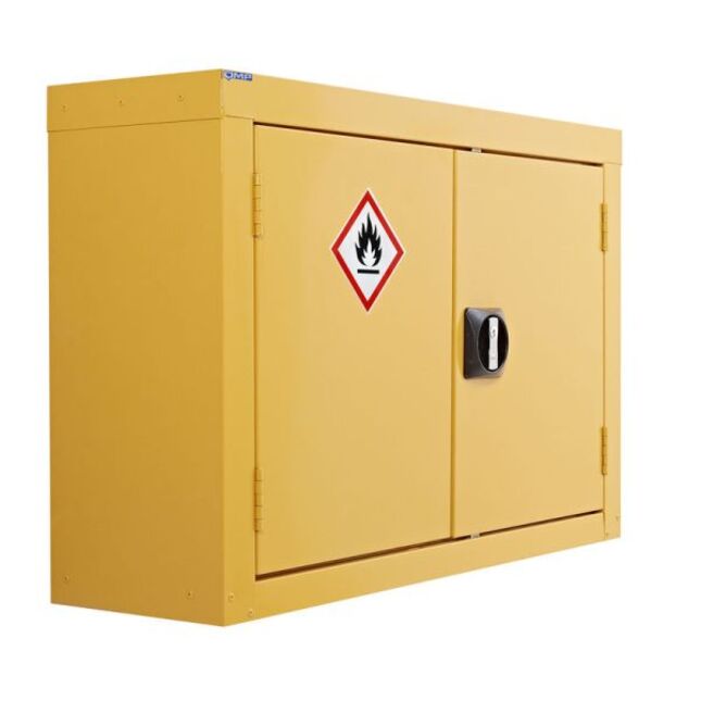 Image of HazSafe® Wall Mounted Hazardous Cupboard - Including 1 Shelf - 570x850x255mm