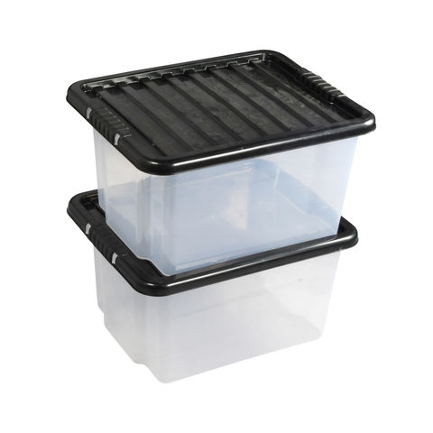 Topstore 012450/10 TopBox 24 Litre Containers with Lids (10 Pack)