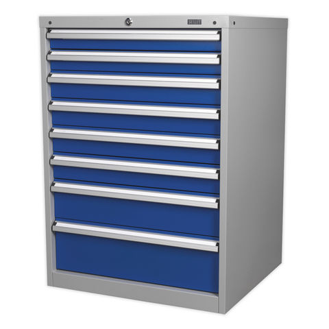 Sealey API7238 Premier Industrial 8 Drawer Mobile Cabinet - Machine ...