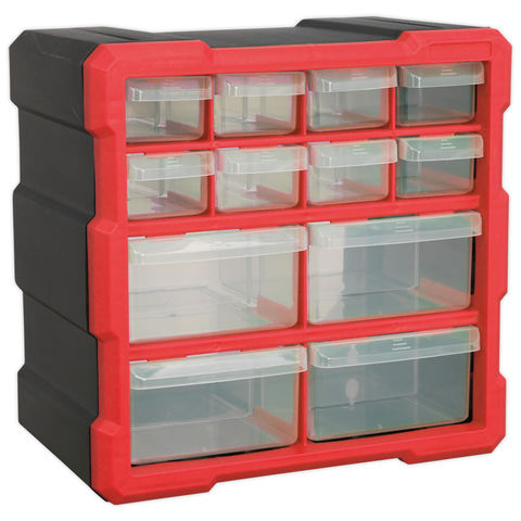 Photo of Sealey Sealey Apdc12r 12 Drawer Cabinet - Red/black