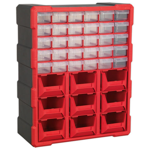 Sealey APDC39R 39 Drawer Cabinet - Red/Black